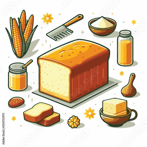 food, cornbread, homemade, bread, background, cornmeal, delicious, fresh, breakfast, baked, tasty, snack, meal, corn, crust, yellow, bakery, corn bread, traditional, pastry, closeup, rustic, healthy, 
