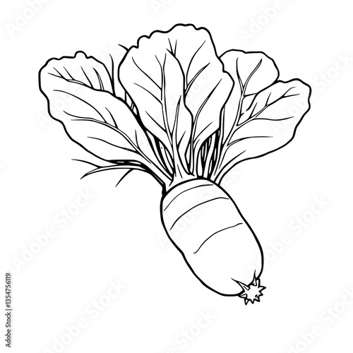 Monochrome Marvel A Striking Illustration of Nature s Vibrant Expression in Vivid Linework