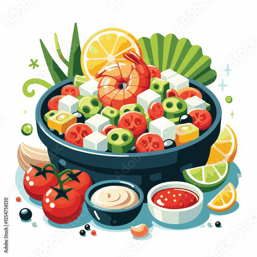 ceviche, food, seafood, gourmet, lime, fresh, meal, fish, appetizer, delicious, cuisine, citrus, peru, peruvian, restaurant, raw, cebiche, marinated, cilantro, onion, seviche, lunch, background, salad