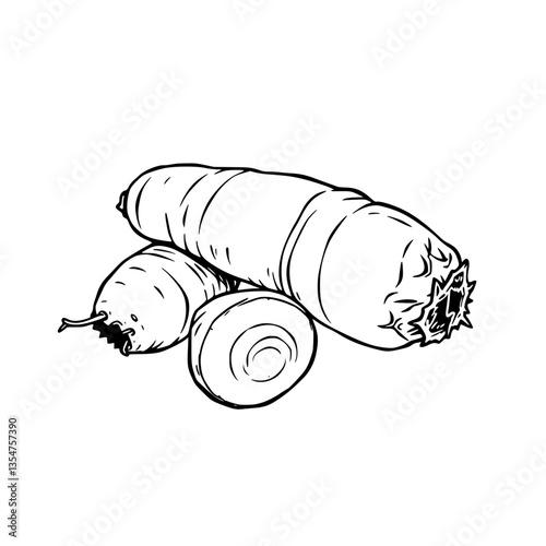 Coiled Purple Caterpillar Inching Along on a Lone Wheel - An Artistic Depiction of Metamorphosis
