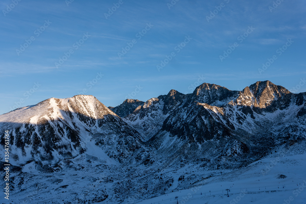 Fototapeta premium snow covered mountains