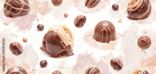chocolate seamless pattern