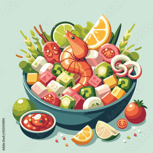 ceviche, food, seafood, gourmet, lime, fresh, meal, fish, appetizer, delicious, cuisine, citrus, peru, peruvian, restaurant, raw, cebiche, marinated, cilantro, onion, seviche, lunch, background, salad