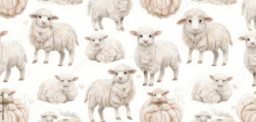 Fototapeta premium farm animals collection