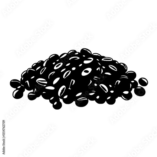 Polished Obsidian Pebbles A Mesmerizing Monochrome Mound of Nature s Gemstone Treasures
