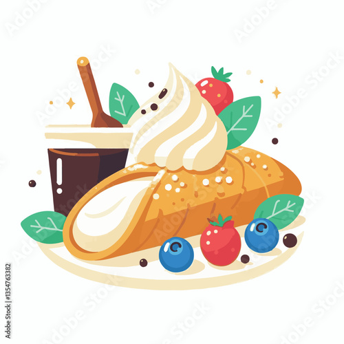 dessert, pastry, sweet, cannoli, food, delicious, chocolate, cream, italian, bakery, gourmet, cannolo, traditional, background, sicily, italy, creamy, white, breakfast, filling, ricotta, crust, cheese
