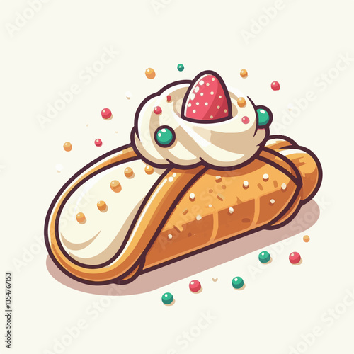 dessert, pastry, sweet, cannoli, food, delicious, chocolate, cream, italian, bakery, gourmet, cannolo, traditional, background, sicily, italy, creamy, white, breakfast, filling, ricotta, crust, cheese