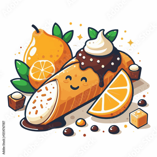 dessert, pastry, sweet, cannoli, food, delicious, chocolate, cream, italian, bakery, gourmet, cannolo, traditional, background, sicily, italy, creamy, white, breakfast, filling, ricotta, crust, cheese