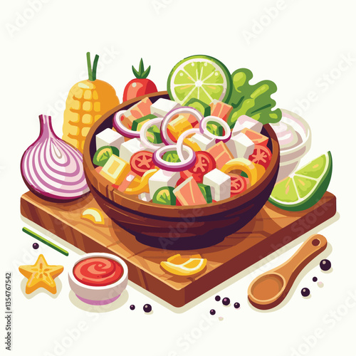 ceviche, food, seafood, gourmet, lime, fresh, meal, fish, appetizer, delicious, cuisine, citrus, peru, peruvian, restaurant, raw, cebiche, marinated, cilantro, onion, seviche, lunch, background, salad