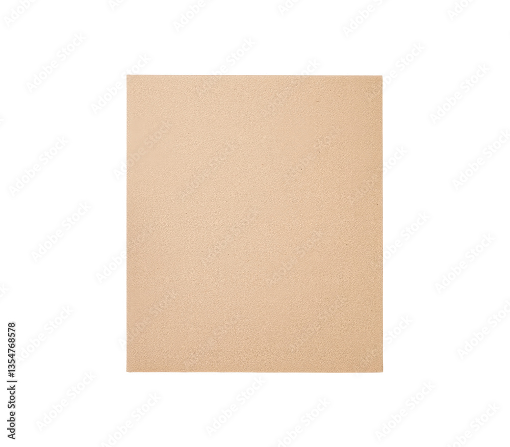Neutral beige cardboard box, blank surface