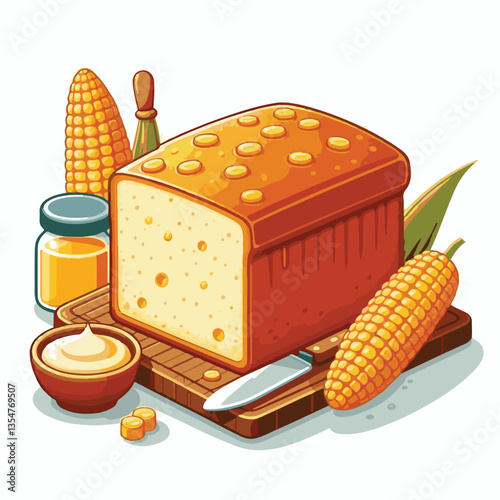 food, cornbread, homemade, bread, background, cornmeal, delicious, fresh, breakfast, baked, tasty, snack, meal, corn, crust, yellow, bakery, corn bread, traditional, pastry, closeup, rustic, healthy, 