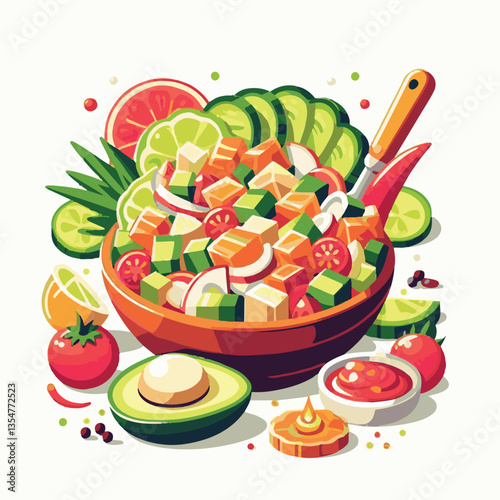 ceviche, food, seafood, gourmet, lime, fresh, meal, fish, appetizer, delicious, cuisine, citrus, peru, peruvian, restaurant, raw, cebiche, marinated, cilantro, onion, seviche, lunch, background, salad
