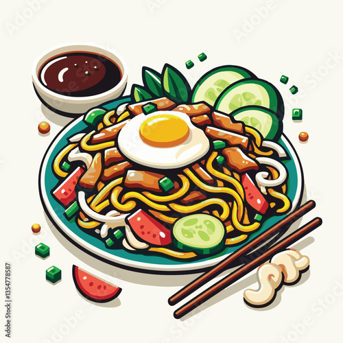 cuisine, delicious, traditional, meal, asian, food, dish, plate, singapore, dinner, malaysia, chinese, lunch, penang, stir, char, tasty, asia, teow, shrimp, noodles, sauce, noodle, hawker, popular, fr