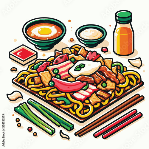 cuisine, delicious, traditional, meal, asian, food, dish, plate, singapore, dinner, malaysia, chinese, lunch, penang, stir, char, tasty, asia, teow, shrimp, noodles, sauce, noodle, hawker, popular, fr