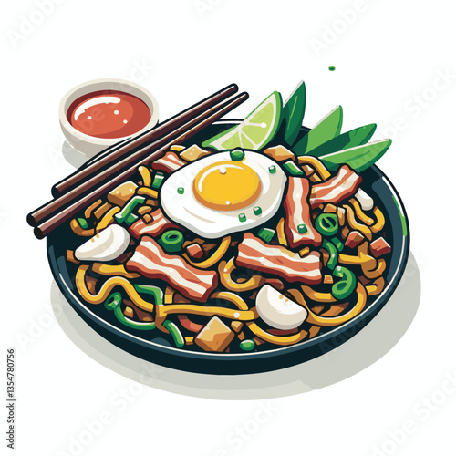 cuisine, delicious, traditional, meal, asian, food, dish, plate, singapore, dinner, malaysia, chinese, lunch, penang, stir, char, tasty, asia, teow, shrimp, noodles, sauce, noodle, hawker, popular, fr