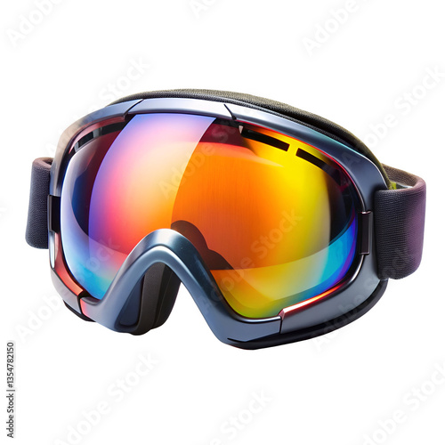 ski goggles on a white background