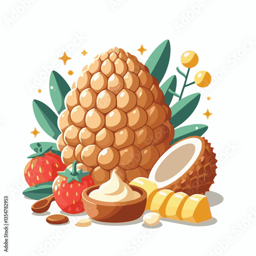 cempedak, fresh, asian, food, tropical, fruit, ingredient, sweet, yellow, nature, healthy, exotic, raw, tasty, asia, background, green, delicious, organic, natural, ripe, closeup, dessert, malaysia, t