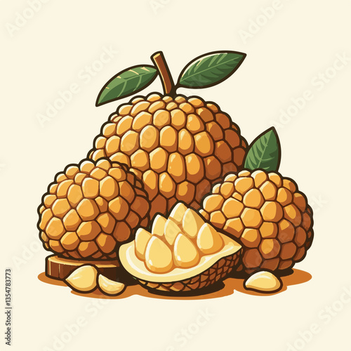 cempedak, fresh, asian, food, tropical, fruit, ingredient, sweet, yellow, nature, healthy, exotic, raw, tasty, asia, background, green, delicious, organic, natural, ripe, closeup, dessert, malaysia, t