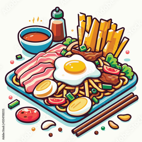 cuisine, delicious, traditional, meal, asian, food, dish, plate, singapore, dinner, malaysia, chinese, lunch, penang, stir, char, tasty, asia, teow, shrimp, noodles, sauce, noodle, hawker, popular, fr