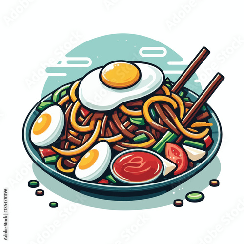 delicious, cuisine, traditional, asian, meal, food, dish, plate, chinese, singapore, malaysia, dinner, penang, lunch, tasty, stir, char, noodles, teow, shrimp, asia, sauce, hawker, egg, fried, prawn, 