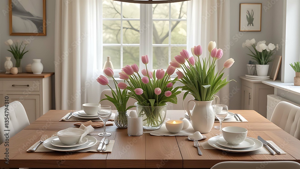 Fototapeta premium table setting for a dinner