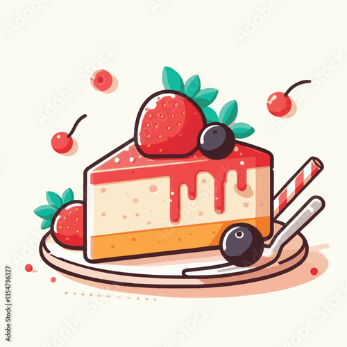 cheesecake, dessert, slice, bakery, food, delicious, cake, sweet, cream, piece, tasty, cheese, pastry, pie, gourmet, fruit, baked, background, creamy, closeup, fresh, snack, white, plate, sugar, eat, 