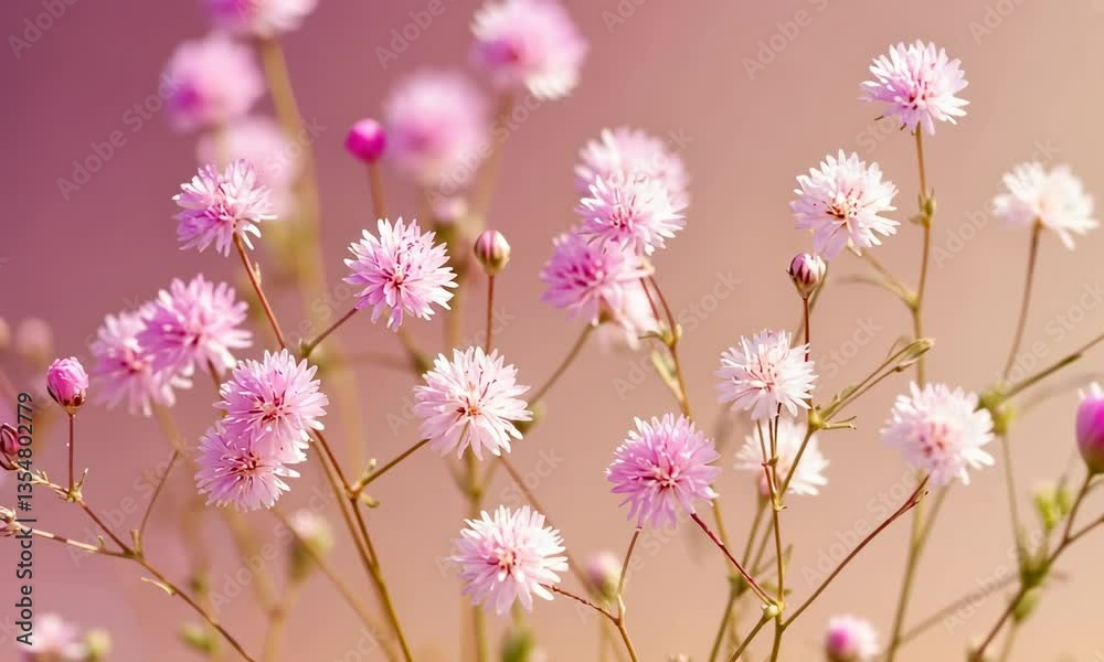 Beautiful flower background of pink gypsophila flowers Beautiful flower background of pink gypsophila flowers