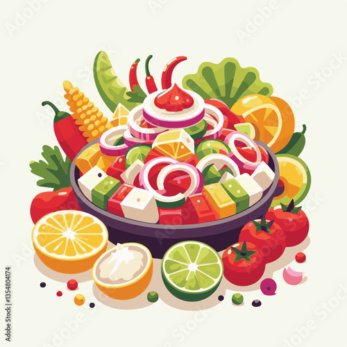 ceviche, food, seafood, gourmet, lime, fresh, meal, fish, appetizer, delicious, cuisine, citrus, peru, peruvian, restaurant, raw, cebiche, marinated, cilantro, onion, seviche, lunch, background, salad
