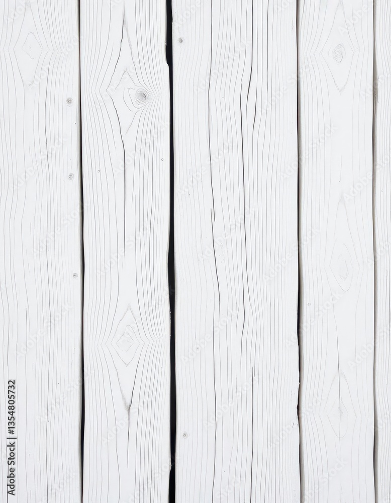 Obraz premium Distressed white wood planks, showing grain and knots, craft, country