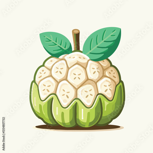 fresh, cherimoya, green, fruit, food, sweet, exotic, organic, ripe, tropical, healthy, custard, background, annona, custard apple, raw, delicious, white, seed, dessert, isolated, vegetarian, tasty, ag