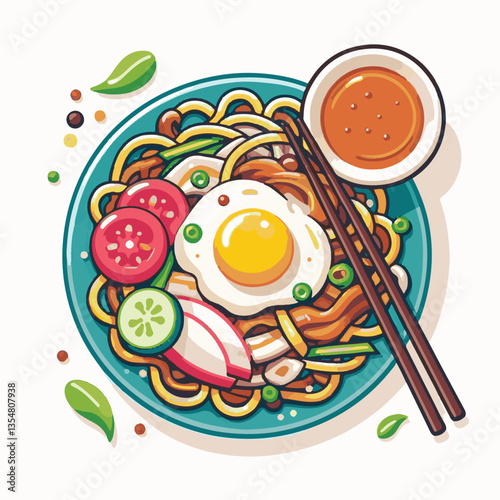 delicious, cuisine, traditional, asian, meal, food, dish, plate, chinese, singapore, malaysia, dinner, penang, lunch, tasty, stir, char, noodles, teow, shrimp, asia, sauce, hawker, egg, fried, prawn, 