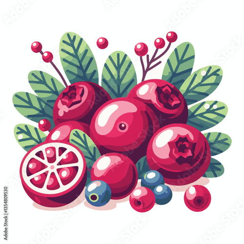 red, fruit, food, cranberry, ripe, berry, juicy, organic, background, fresh, isolated, healthy, group, sweet, green, cowberry, lingonberry, leaves, white, raw, vitamin, cranberries, leaf, berries, nat
