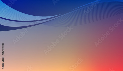 Vibrant Abstract Gradient with Flowing Wave Elements, a dynamic visual texture evoking energy and fluid motion for modern designs or graphic overlays, with a smooth color transition