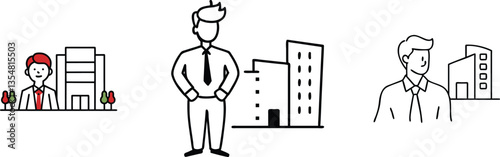 Businessmen, Office Buildings, Careers, Corporate Success, Professional, Employment, Cityscape, Jobs