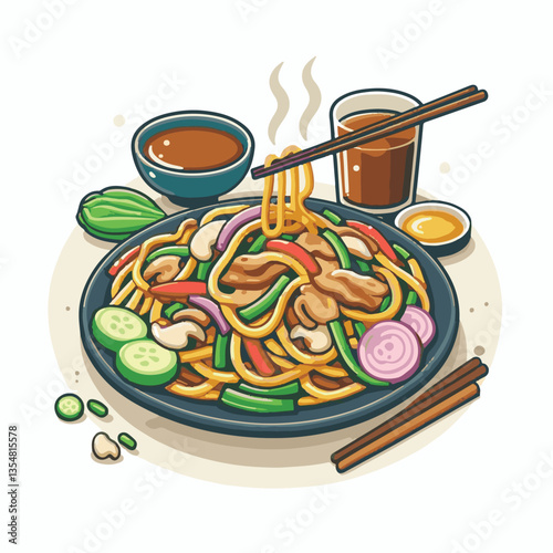 delicious, cuisine, traditional, asian, meal, food, dish, plate, chinese, singapore, malaysia, dinner, penang, lunch, tasty, stir, char, noodles, teow, shrimp, asia, sauce, hawker, egg, fried, prawn, 