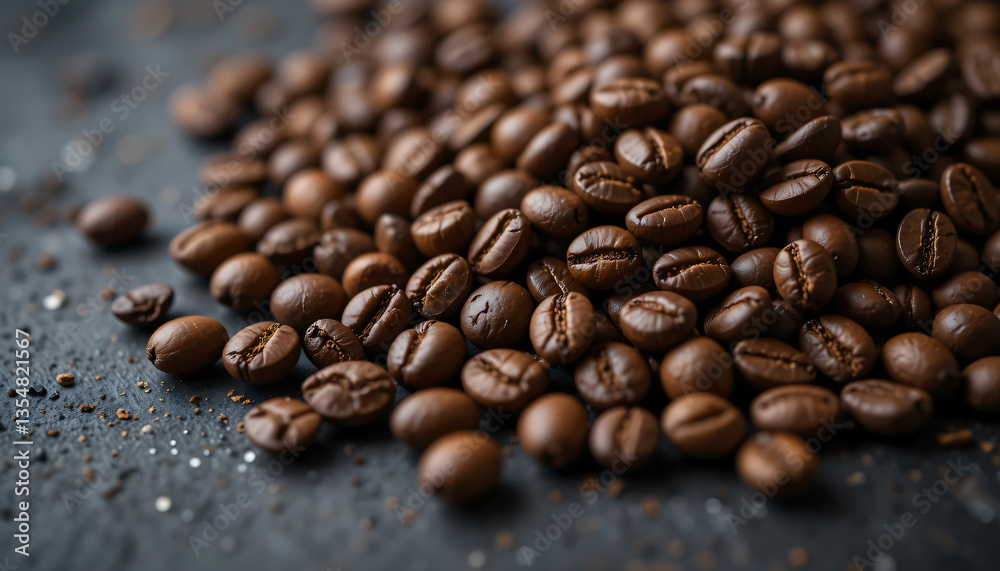Obraz premium Roasted Coffee Beans CloseUp.