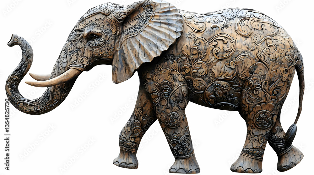 Fototapeta premium Ornate Elephant Sculpture