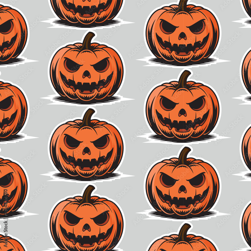 Collection of carved pumpkins with various scary and funny expressions, perfect for Halloween themes. Vector cartoon illustration Collection of carved pumpkins with various scary and funny expressions, perfect for Halloween themes. Vector cartoon illustration