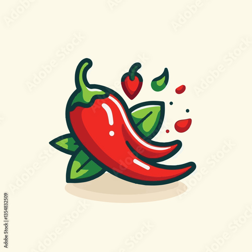 food, chili, vegetable, chilli, red, hot, spice, pepper, spicy, fresh, background, mexican, vector, illustration, organic, ingredient, plant, isolated, healthy, cayenne, jalapeno, cooking, taste, natu