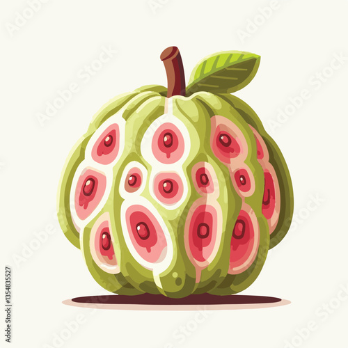 fresh, cherimoya, green, fruit, food, sweet, exotic, organic, ripe, tropical, healthy, custard, background, annona, custard apple, raw, delicious, white, seed, dessert, isolated, vegetarian, tasty, ag