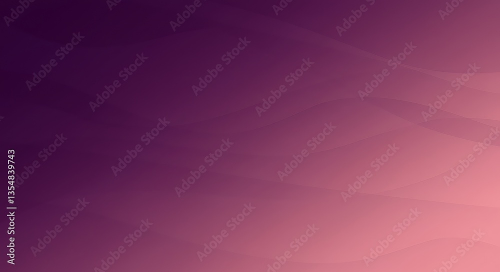 Fototapeta premium Abstract Purple and Pink Gradient Background with Flowing Soft Wavy Lines