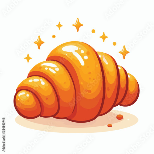 croissant, food, dessert, breakfast, bakery, cafe, delicious, french, pastry, snack, sweet, tasty, bread, meal, fresh, isolated, design, icon, illustration, vector, bake, cuisine, eat, coffee, morning