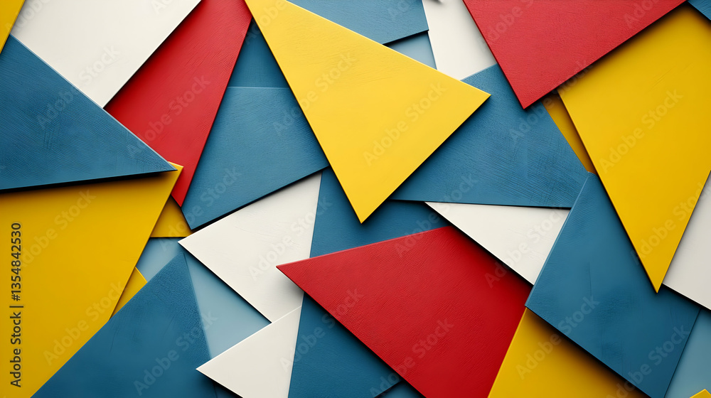 Abstract geometric pattern of overlapping triangles in vibrant colors Abstract geometric pattern of overlapping triangles in vibrant colors