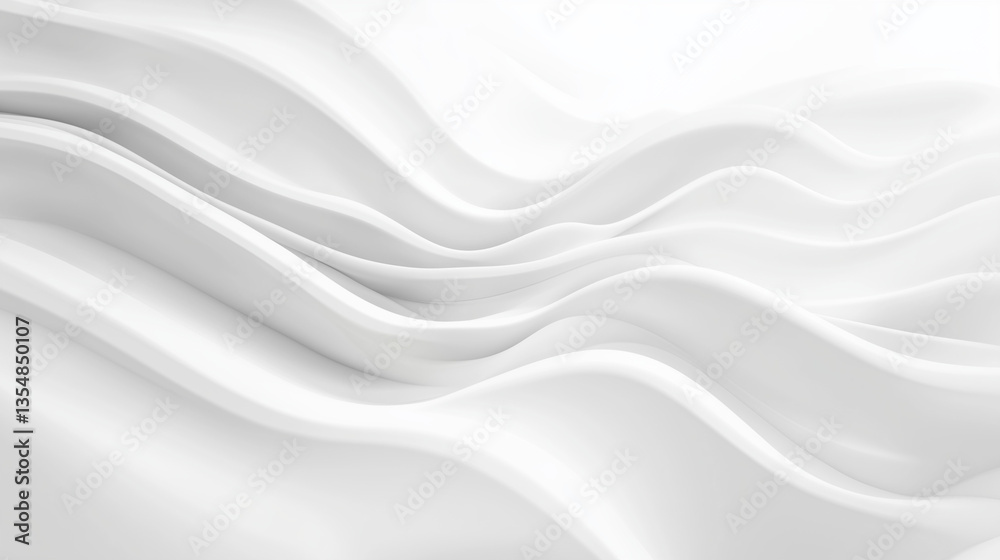 Minimal Abstract White Background with Soft 3D Wavy Layers and Elegant Flow
Minimal Abstract White Background with Soft 3D Wavy Layers and Elegant Flow