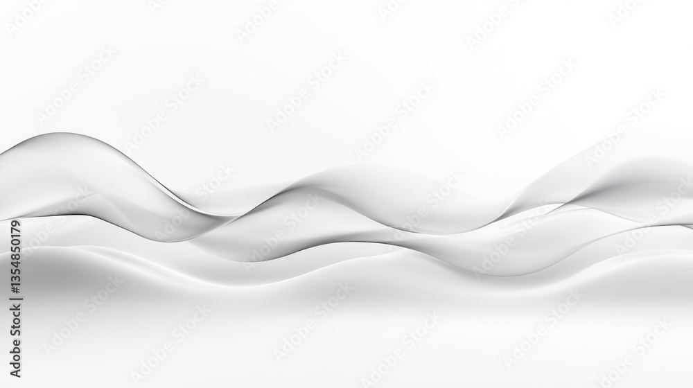 Minimal Abstract White Background with Soft 3D Wavy Layers and Elegant Flow
Minimal Abstract White Background with Soft 3D Wavy Layers and Elegant Flow
