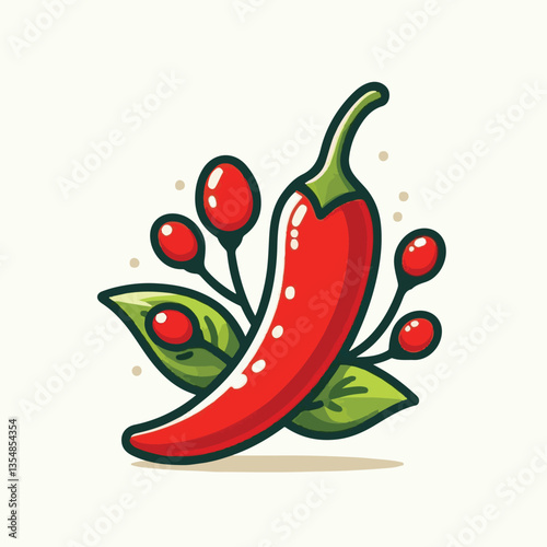 food, chili, vegetable, chilli, red, hot, spice, pepper, spicy, fresh, background, mexican, vector, illustration, organic, ingredient, plant, isolated, healthy, cayenne, jalapeno, cooking, taste, natu