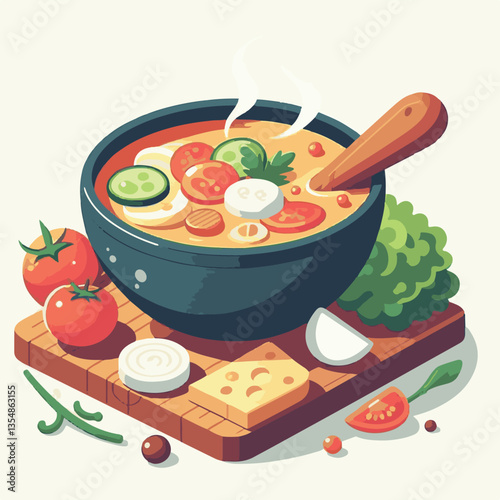 food, chowder, soup, meal, cuisine, delicious, creamy, lunch, potato, bowl, seafood, cream, vegetable, dinner, fresh, gourmet, hot, white, american, fish, clam, dish, milk, bread, healthy, parsley, co