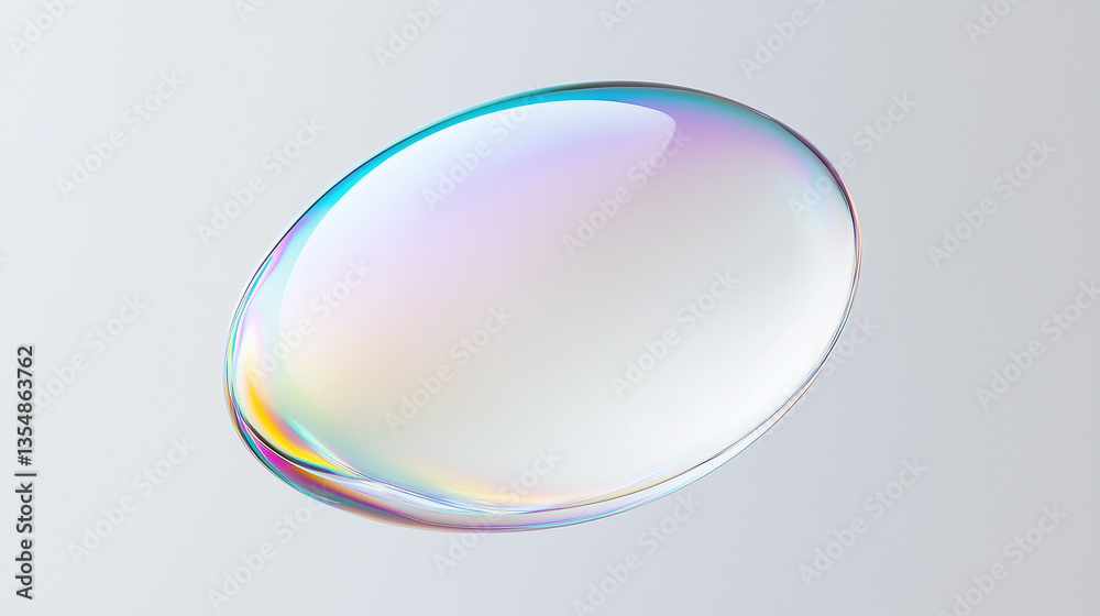 Colorful Soap Bubbles with Iridescent Reflections on Light Background
Colorful Soap Bubbles with Iridescent Reflections on Light Background