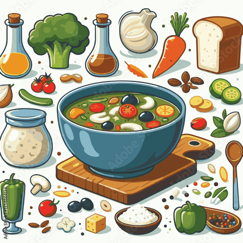food, chowder, soup, meal, cuisine, delicious, creamy, lunch, potato, bowl, seafood, cream, vegetable, dinner, fresh, gourmet, hot, white, american, fish, clam, dish, milk, bread, healthy, parsley, co