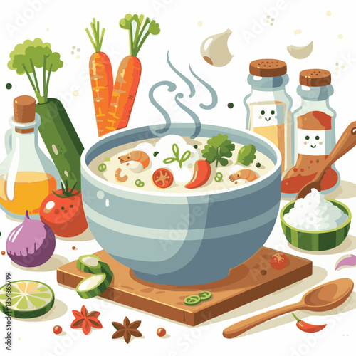 food, chowder, soup, meal, cuisine, delicious, creamy, lunch, potato, bowl, seafood, cream, vegetable, dinner, fresh, gourmet, hot, white, american, fish, clam, dish, milk, bread, healthy, parsley, co